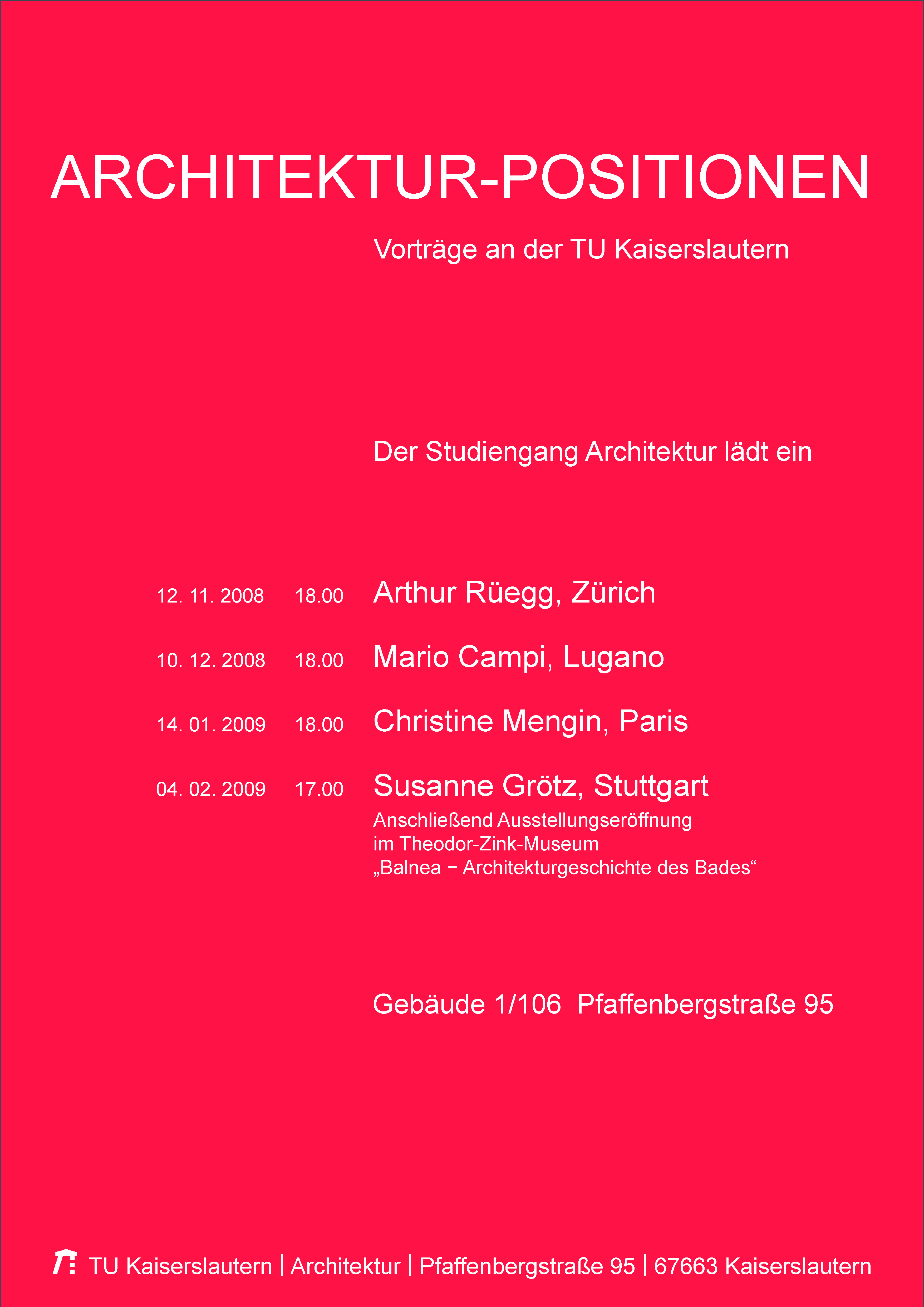 Architektur-Positionen WS 2008/09